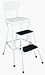 Cosco Counter/Chair Step Stool with Pull-Out Steps, White #11-118WHT