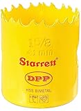 Starrett DH0158 Bi-Metal Dual Pitch Professional Hole Saw, HSS Teeth, 1-5/8 Diameter, 1-5/8 Cutting 