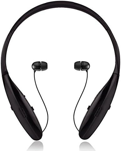 Bluetooth Neckband Headset, Megedream Wireless Mic Stereo Retractable Headphone Clear Voice Capture Technology Microphone Cal Earphone Sport,Running,Gym,Exercise Earbud for Apple Samsung HTC