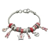 Hope Pink Ribbon Cancer Designer Style Fashion Bracelet