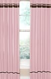 pink and brown curtains