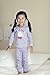 Elowel Girls Cupcake 2 Piece Pajama Set 100% Cotton - 5 Toddler Purple