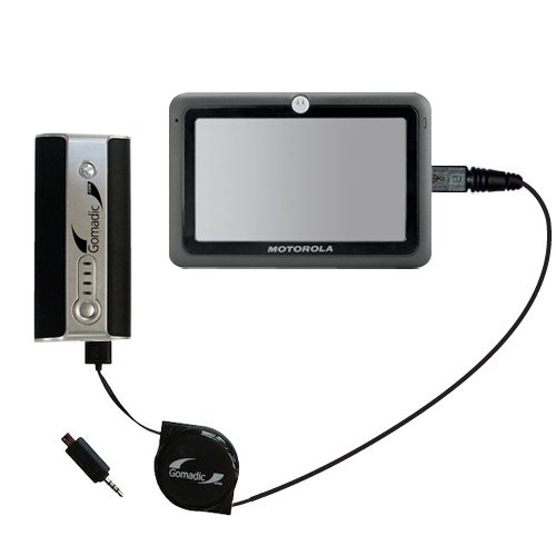 High Capacity Rechargeable External Battery Pocket Charger for the Motorola MOTONAV TN30 GPS - uses Gomadic TipExchange Technology