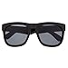 grinderPUNCH Oversized Sunglasses Super Dark Lens Black Thick Horn Rim Frame