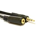 kenable 3.5mm Stereo Jack to Socket Headphone Extension GOLD Cable 3m