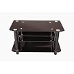 Glass Suspended Shelf TV Stand - Black (42")