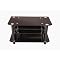 Glass Suspended Shelf TV Stand - Black (42")