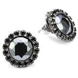 Sorrelli Midnight Moon Crystal Sparkling Butto