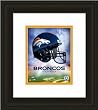Denver Broncos Framed Denver Broncos Helmet Logo Photo By Photo File -