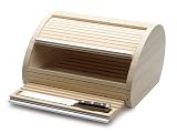 Legnoart FRESCO Deluxe Breadbox, with Integrated Bread Board and Bread Knife, Designed by Enrico Albertini