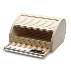Legnoart FRESCO Deluxe Breadbox, with Integrated Bread Board and Bread Knife, Designed by... by Legnoart