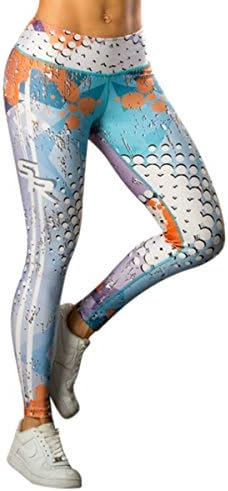 Blue and Purple Leggings Womens Yoga Pants Compression Tights