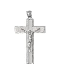 Clevereves 14K White Gold Pendant Cross 7.8 - Gram(s)