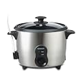 Kenwood RC 417 Reiskocher, Kombiger�t f�r Reiskochen und Dampfgaren 700 W, silber-satin / schwarz