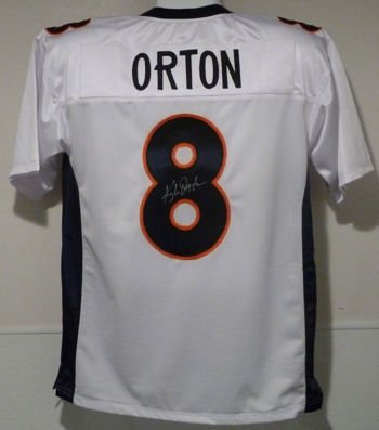 Kyle Orton Autographed/Hand Signed Denver Broncos White Jersey