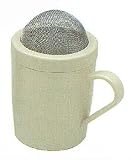 Powdered Sugar Shaker with Stainless Steel Mesh Dome Lid