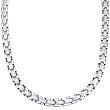 Smooth Style Titanium Mens Two Tone Flat Link 20 inch Chain Necklace