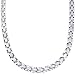 Smooth Style Titanium Mens Two Tone Flat Link 20 inch Chain Necklace Free Shipping