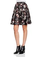 Fornarina Falda Bhella-Stretch (Negro / Vino)