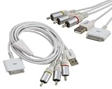 AV TV USB Video Cable for iPhone 3G 3GS iPod Touch Nano