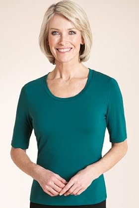 Classic Collection Scoop Neck Stretch Jersey Top