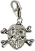 Chrysalis Sterling Silver Ladies Skull And Crossbones Charm