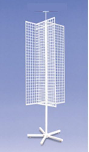 New Retail 4 Way Grid Spinner with 4 Grid Panels 18 in. W x 18 in. D x 68 in. H