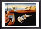 Salvador Dali Poster Kunstdruck und Holz-Rahmen - Die Beständigkeit Der Erinnerung, 1931 (70 x 50cm)
