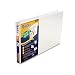 Stride Products - Stride - Quick Fit Ledger D-Ring Binder,1"Capacity,11 x 17,White - Sold As 1 Each - Spine and front accept insert in one piece. - No print transfer on covers or pockets. - Back-mounted rings allow pages to lay flat. - Create and print custom covers for free on the manufacturer's website. -