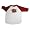 Dogwood - Boys 3/4 Sleeve Baseball Style Tee Shirt, White, Red (Size 5)