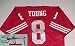 Steve Young Hand Signed 49ers Throwback Jersey