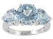 STERLING SILVER 5.80CTW SKY BLUE TOPAZ RING