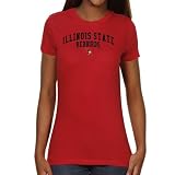 NCAA Illinois State Redbirds Ladies Team Arch Slim Fit T-Shirt - Red