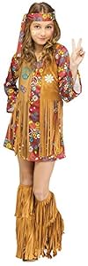Fun World Big Girls' Peace & Love Hippie Costume (Medium)