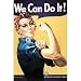 Rosie the Riveter-We Can Do It, Political Poster Print, 24 by 36-Inch