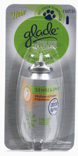 Glade Tough Odor Solutions Sense and Spray Refills, Fresh Scent, 0.43-Ounce (Pack of 2)