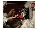 The Brooch of Infanta Margarita Maria, from Las Meninas Art Giclee Poster Print by Diego Rodriguez de Silva y Velasquez, 24x18