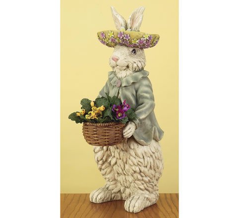 Bunny with Hat Planter