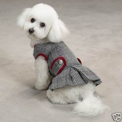 Glen Plaid Dog Dress Medium (M)