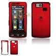 Red Rubber Feel Snap-On Cover Hard Case Cell Phone Protector for LG Versa VX9600 VX-9600 [Beyond Cell Packaging]