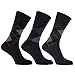 Universal Textiles Men's Argyle Socks with Non Elastic Top (3 Pack)