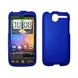 Premium Blue Rubberized Snap-On Cover Hard Case Cell Phone Protector for HT ....