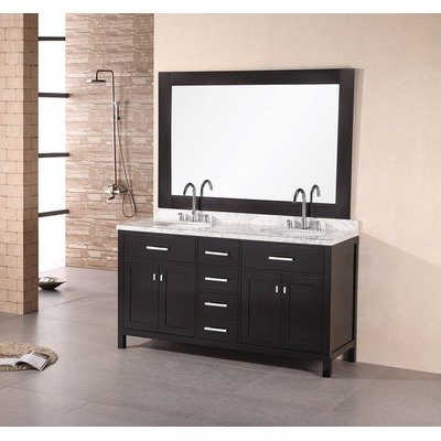 London 61 Double Sink Finish: Espresso