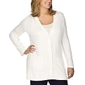 Mossimo&reg; Black Plus Ultra Soft Boyfriend Cardigan - White
