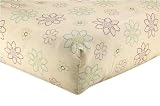 NoJo Plum Dandy Crib Sheet, Plum/Prpl