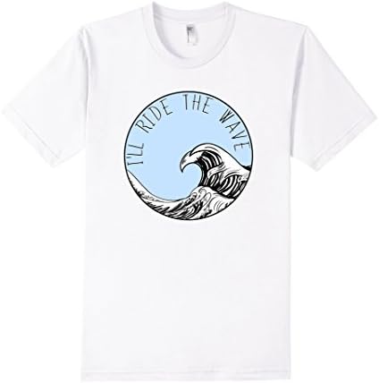 Men's I'll Ride the Wave Shirt - American Apparel XL White