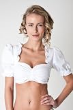 Schicke Dirndl Bluse Antonia, weiss, Dirndlbluse, Trachtenbluse, Trachtenmode für Damen, 100% BW