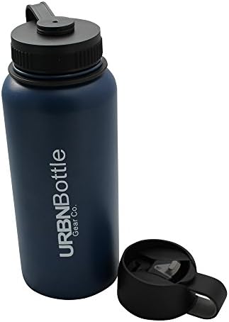 URBNBottle- Insulated Stainless Steel Water Bottle (32OZ Blue), BPA Free, Sweat Free, Vacuum Sealed Double Wall Keeps Drinks Cold Or Hot For 12+ Hours