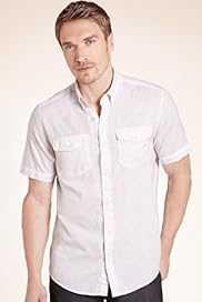 North Coast Pure Cotton Contrast Flecked Shirt