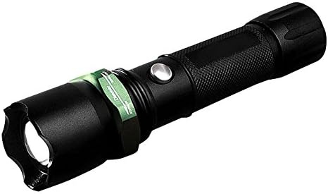 CREE Q5 LED Zoomable Focus Adjustable Flashlight, Portable Torch Light, Super Bright, 3 Light Modes, Alumium Alloy Construction, 1pc Rechargeble Lithium Battery(Not Included)
